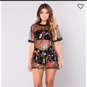 Raining daisies mesh top FN